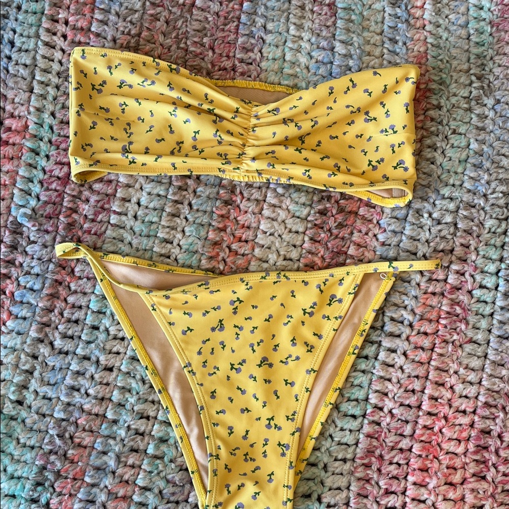 Faithfull the Brand yellow bikini.